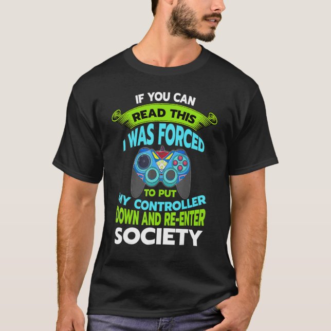 T-shirt Placer le contrôleur vers le bas Revenir à la soci (Devant)