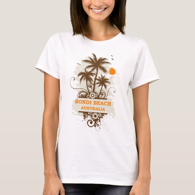 T-shirt Plage Australie de Bondi (Devant)