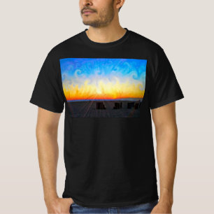 T-shirt Plage aux rayons de soleil