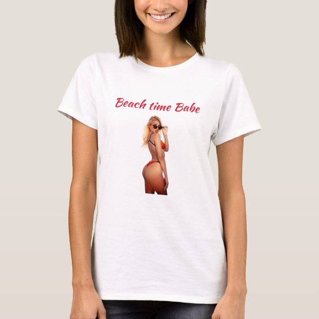 T-shirt Plage Babe (Devant)