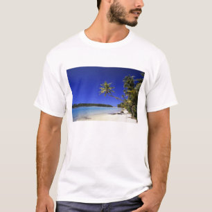 T-shirt Plage bordée de palmiers Cook Islands 5