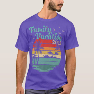 T-shirt Plage Coucher de soleil Palm Tree Vintage Rétro Fa
