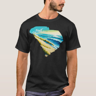 T-shirt Plage de Caroline du Sud