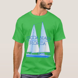 T-shirt Plage de Cocoa Floride Côte Voile nautique