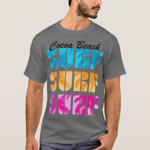 T-shirt Plage de Cocoa Floride Surf Plages de Surf de surf