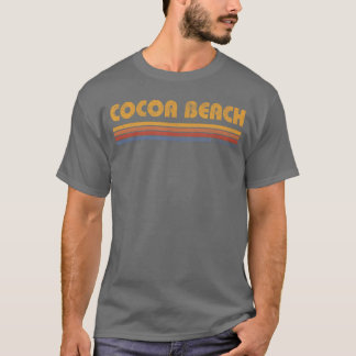 T-shirt Plage de Cocoa Floride Vintage Throwback Vacances 