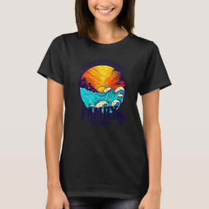 T-shirt Plage de coucher de soleil Rétro Riviera Maya Mexi
