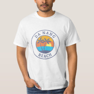 T-shirt Plage de Da Nang, Vietnam Style classique défraî