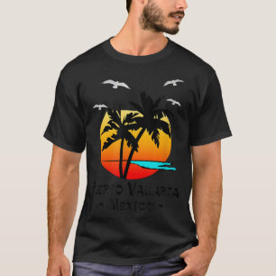 T-SHIRT PLAGE DE DESTINATION TROPICALE DE PUERTO VALLARTA 