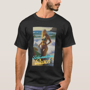 T-shirt Plage de Fort Lauderdale Floride Parasdise Belle