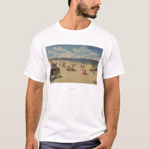 T-shirt Plage de la Riviera, la Floride - Sunbathers sur