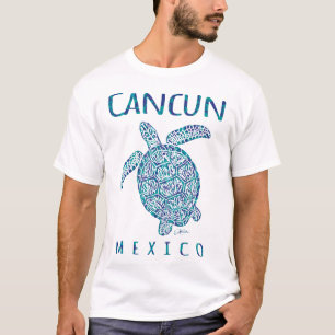 T-shirt Plage de la tortue de mer de Cancun Mexique