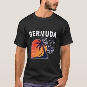 T-shirt Plage De L'Île Tropicale Aux Bermudes