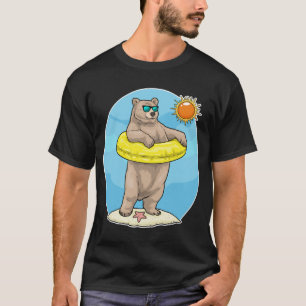 T-shirt Plage de l'ours gonflable flotteur Été