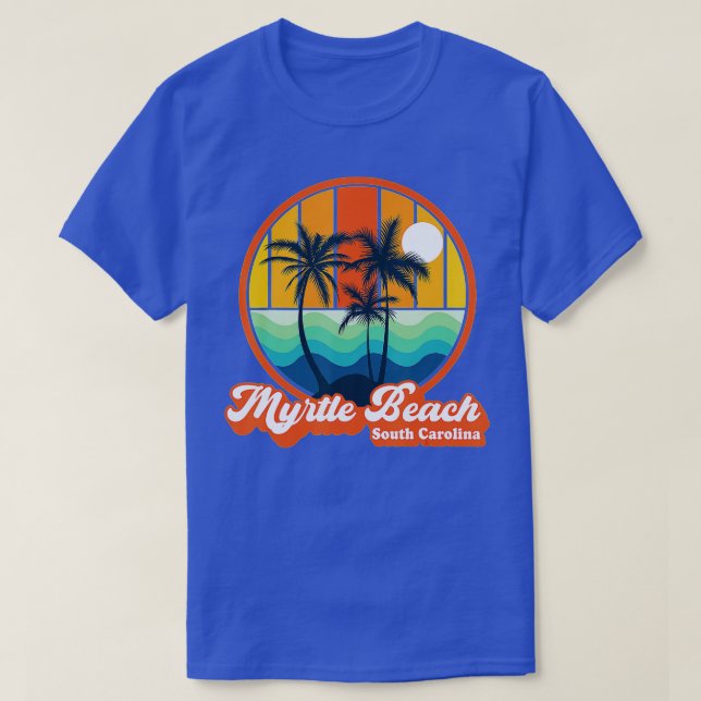 T-shirt Plage de Myrtle en Caroline du Sud Plage d'été des (Design devant)