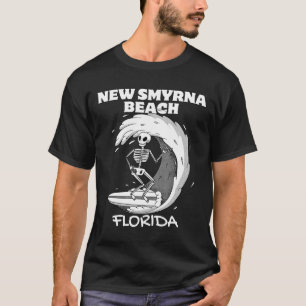 T-shirt Plage de New Smyrna Floride Surf Vintage Rétro Sur
