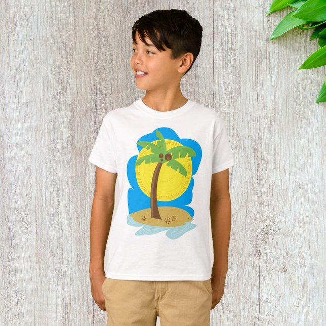 T-shirt Plage de Palm Tree (Créateur téléchargé)