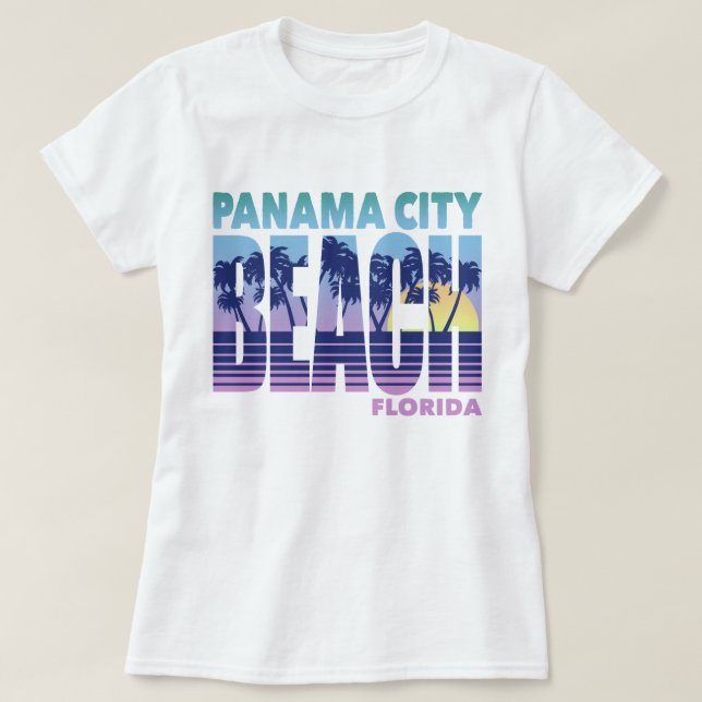 T-shirt Plage de Panama City (Design devant)