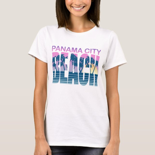 T-shirt Plage de Panama City (Devant)