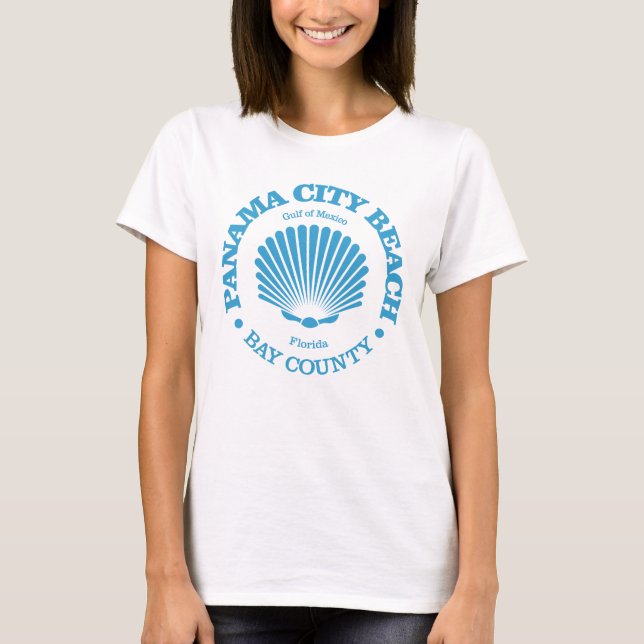 T-shirt Plage de Panama City (coquillage) (Devant)