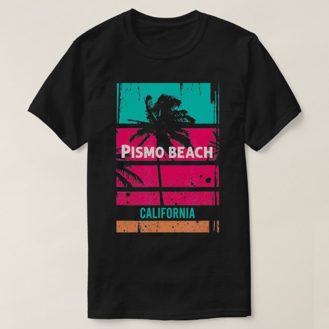 T-shirt Plage de Pismo Souvenir Californie Rappel 1 (Design devant)