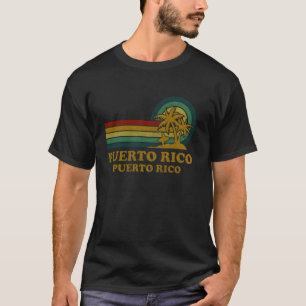 T-shirt Plage de Porto Rico Vacances d'été en famille Palm