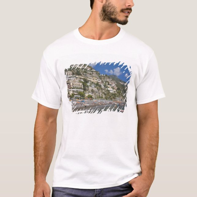 T-shirt Plage de Positano, Campanie, Italie (Devant)