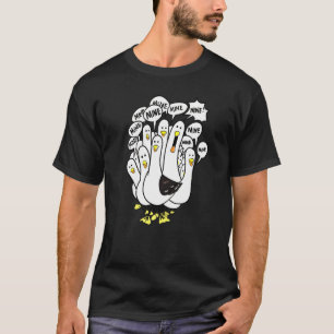 T-shirt Plage de poulet Seagull Bird