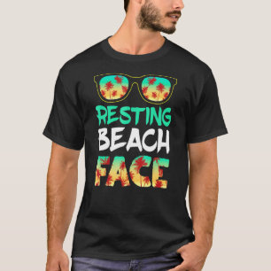 T-shirt Plage de repos Face à l'océan Lunettes de soleil P