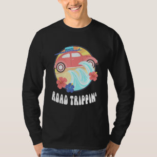 T-shirt Plage de road trip voiture planche de surf voyage