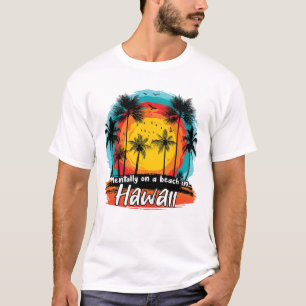 T-shirt Plage de sable à Hawai Cool Vacances d'été