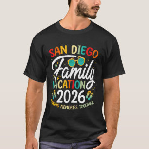 T-shirt Plage de San Diego, Californie, vacances en famill