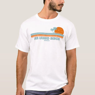 T-shirt Plage de Sea Island Géorgie Soleil Palmiers