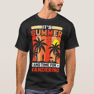 T-shirt Plage de surf vintage Retro Surfing Vacances été