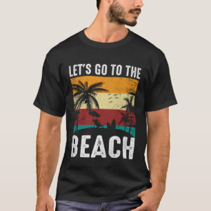 T-shirt Plage de surf vintage Retro Surfing Vacances été