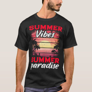 T-shirt Plage de surf vintage Retro Surfing Vacances été