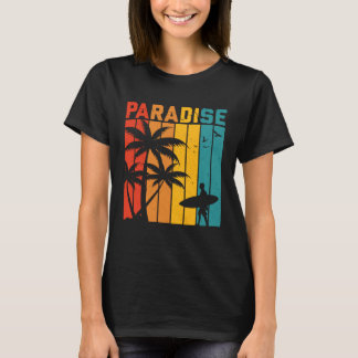 T-shirt Plage de surf vintage Retro Surfing Vacances été