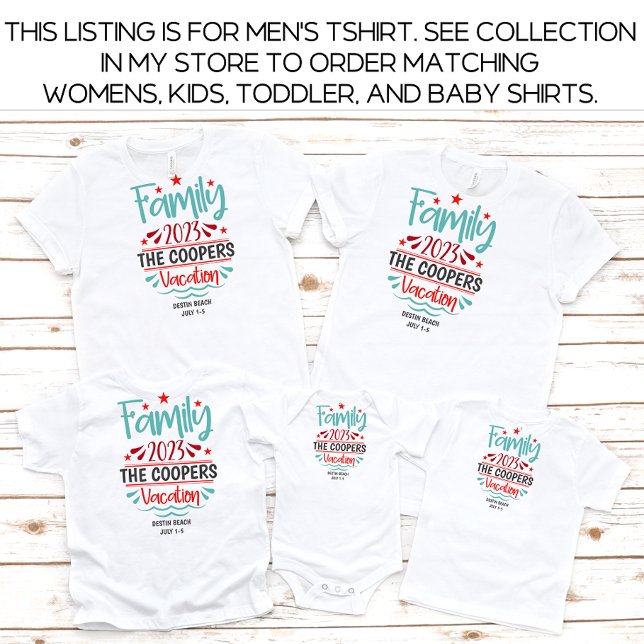 T-shirt Plage de vacances pour hommes en famille d'été per (Créateur téléchargé)