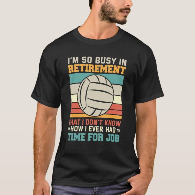 T-shirt Plage de volley-ball joueur de volley-ball retrait (Devant)
