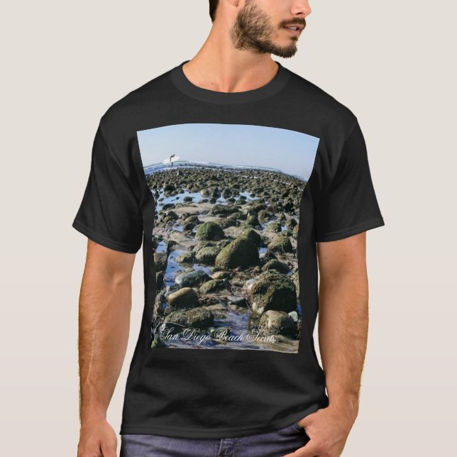 T-shirt Plage d'état de San Onofre de la plage de vieil (Devant)