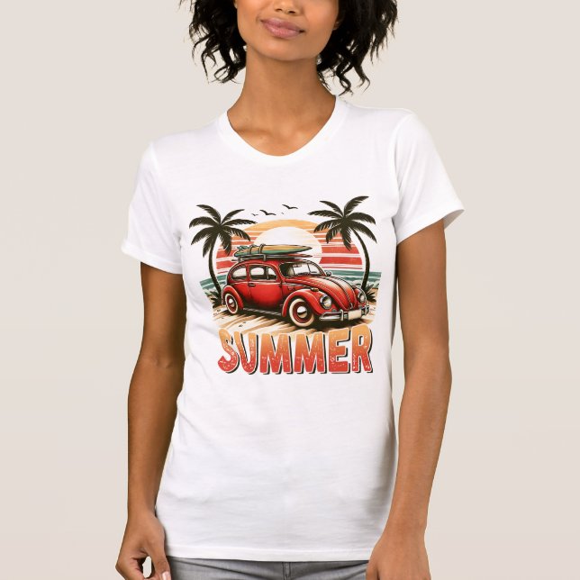 T-shirt Plage d'été (Devant)