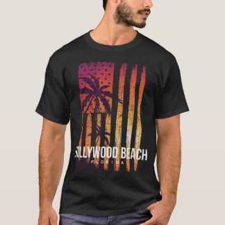 T-shirt Plage d'Hollywood Usa Floride