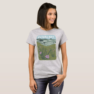 T-shirt Plage d'illustration Estero Bay Central California