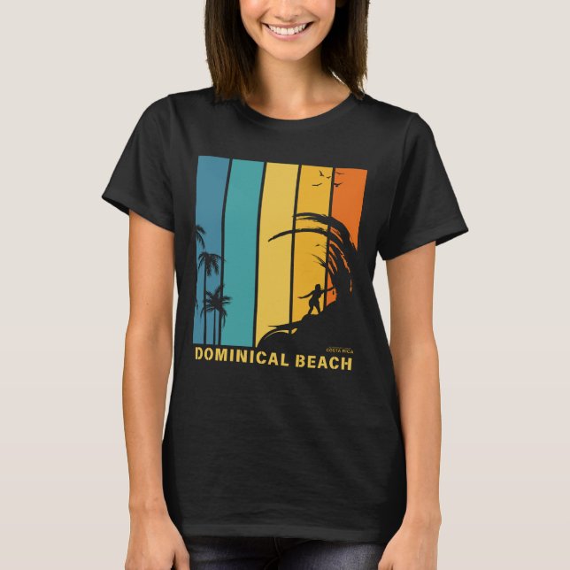 T-shirt Plage Dominical Costa Rica (Devant)