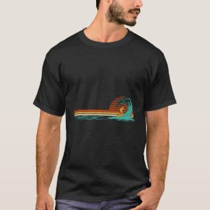 T-shirt Plage du Surf de surf Vintage Wave Retro Surfing