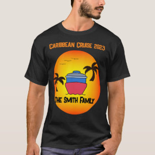 T-shirt Plage Famille Custom Croisière Vacances été
