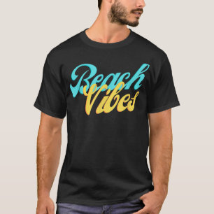 T-shirt Plage Femmes Vibes Cadeaux Mens Vêtements d'été co