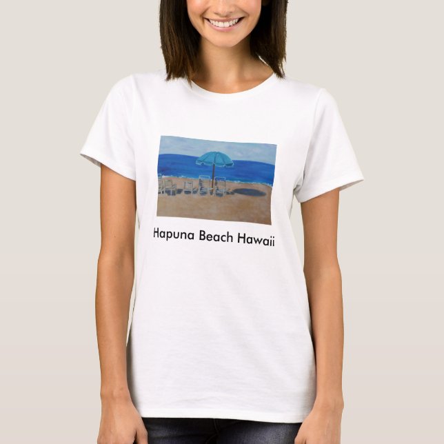 T-shirt Plage Hawaï de Hapuna (Devant)