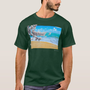 T-shirt Plage japonaise de Sakura Cherry Blossom Tree