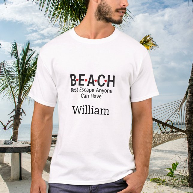 T-shirt Plage Meilleure évasion N'importe qui peut avoir u (Créateur téléchargé)
